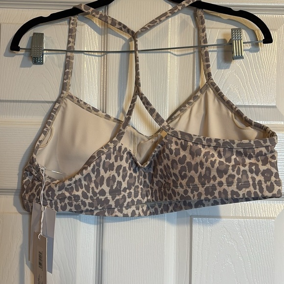 Calme Endurance NWT women's s gray cheetah print sports bra size XL - Picture 5 of 10